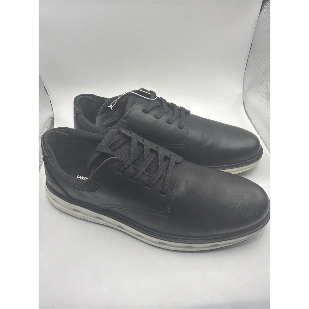 Lands' End Size 10.5 M / SPORT OXFORD / Black / Faux Leather / New Men's Shoes